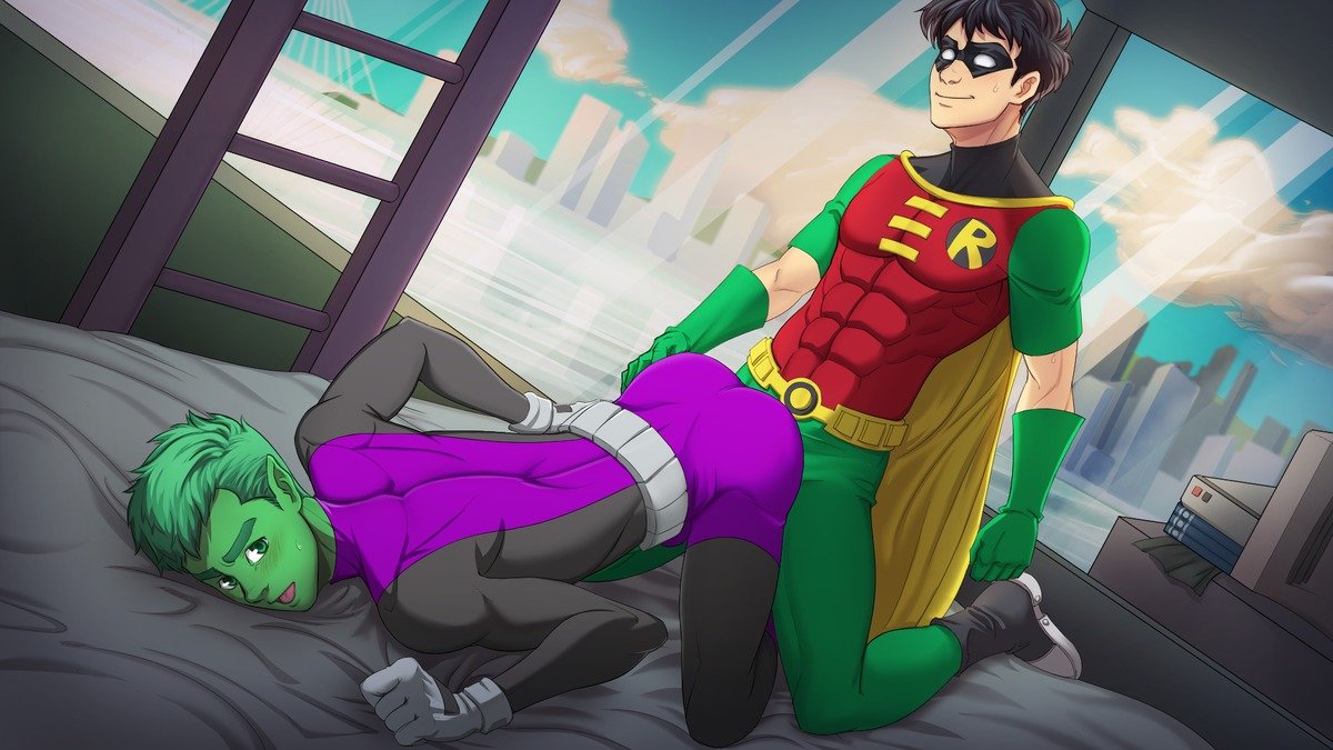 Robin Gay Porn - Suiton00] Teen Titans (Robin x Mutano) - Gay Manga - HD Porn Comics