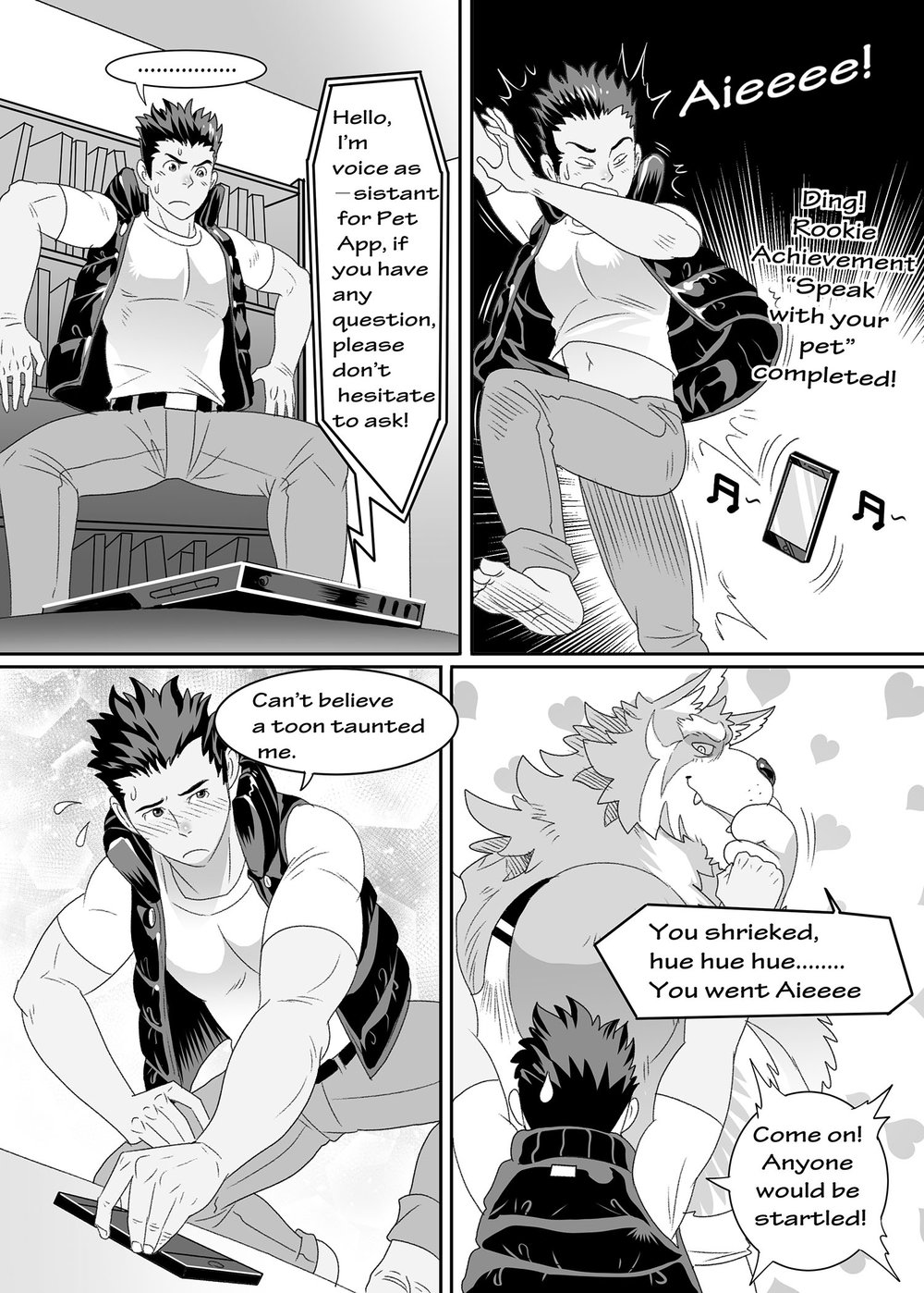 KUMA HACHI] Do Not Install this FURRY App! (vol.1) [Eng] - Gay Manga | HD  Porn Comics