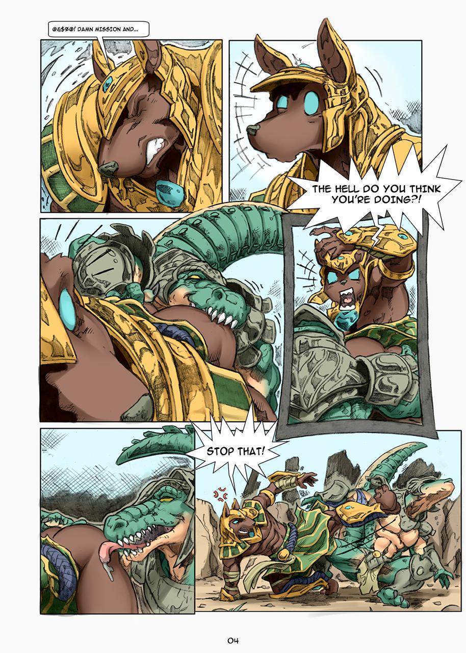 Anubis Krueger] Renekton vs Nasus [Eng] - Gay Manga | HD Porn Comics