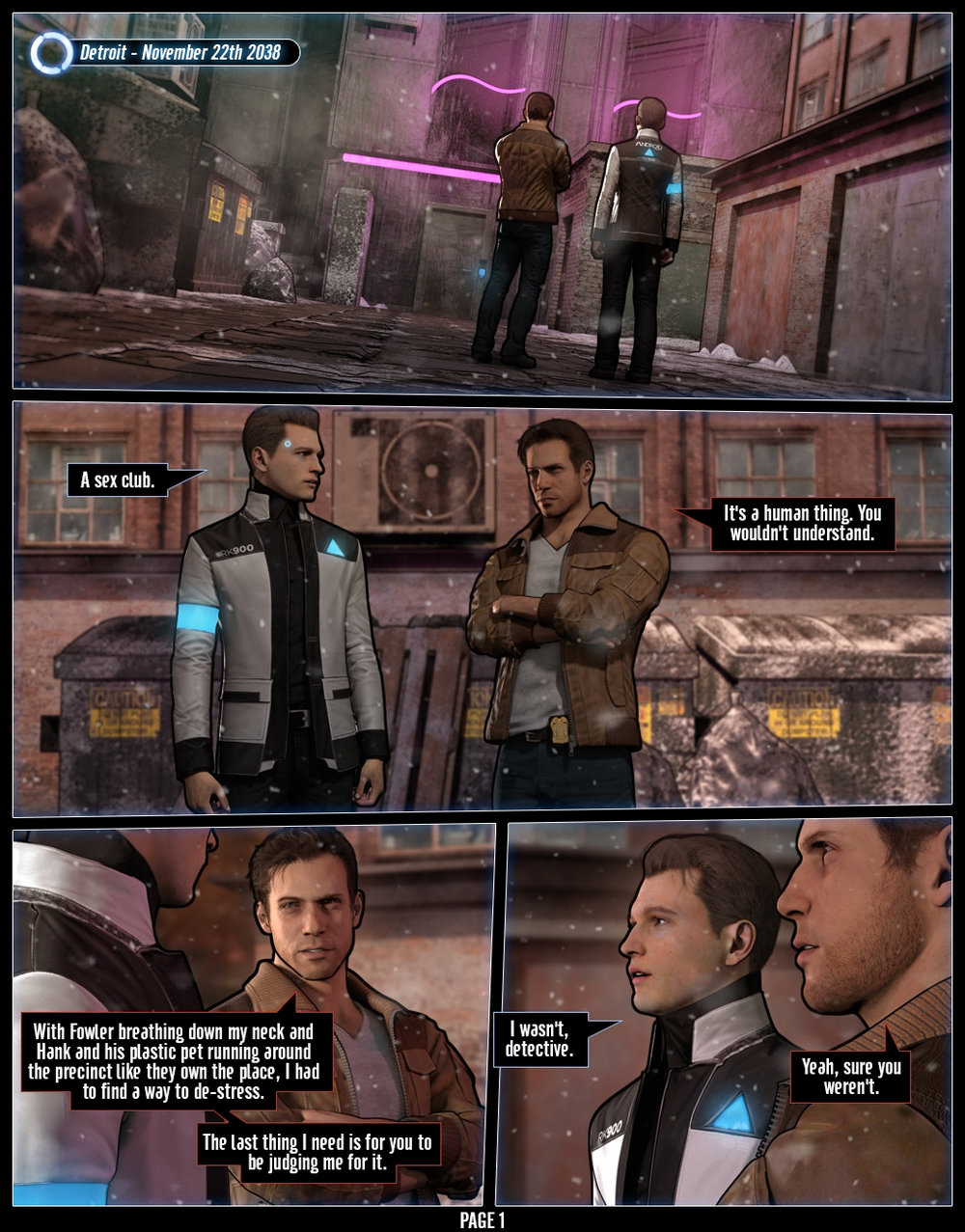 Detroit become human porn comic