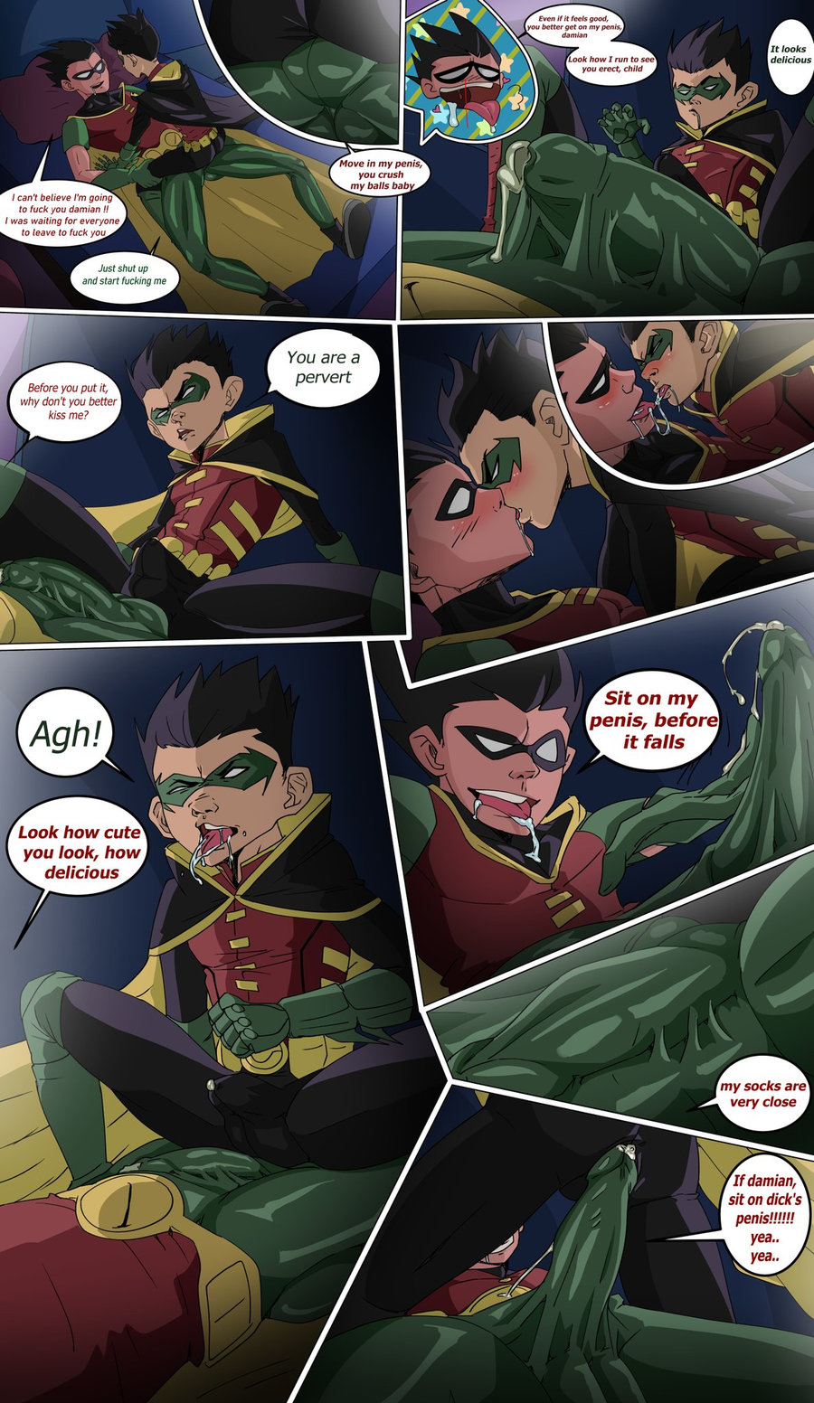 DC] Dick Grayson and Damian Wayne Robin Teen Titans comic [Eng] - Gay Manga  | HD Porn Comics