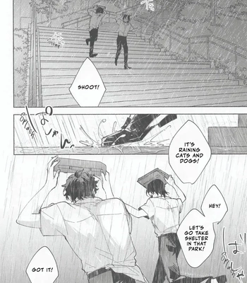 [Tokei Mawari (Shikiya)] Ame wa Furanaide Kure – Detective Conan dj [Eng] – Gay Manga sex 4