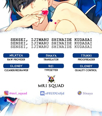 Gay Manga - [MOMOSE An] Sensei, Ijiwaru Shinaide Kudasai [Eng] (update c.9) – Gay Manga