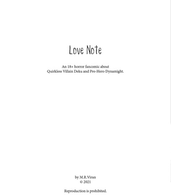 [mrvillain] Love Note – Boku no Hero Academia dj [Eng] – Gay Manga sex 2