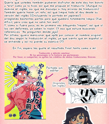 [Kuranosukee (Kase)] Tú, que no eres suave – Boku No Hero Academia dj [Esp] – Gay Manga sex 2