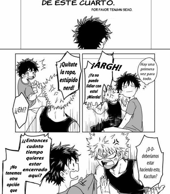 [Nakimushi Jack (Unomaru)] 〇〇 Shinai To De Rare Nai Heya – Boku No Hero Academia [Esp] – Gay Manga thumbnail 001