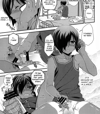 [Kan’you Shounen (URA)] Kazuma-kyun no Muramura ga Tomaranai! | Kazuma-kyun Can’t Stop Being Horny! – Summer Wars dj [Eng] – Gay Manga sex 2