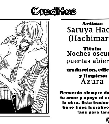 [Saruya Hachi (Hachimaru)] One Piece dj – Noches oscuras puertas abiertas [Español] – Gay Manga sex 11