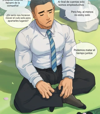 Gay Manga - [Ofton Souko (Gorou Naoki)] Hanami with Sakamoto [Spa] – Gay Manga