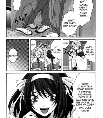 [Zerohaku] Hey! Koizumi, Let Me Bite You! – The Melancholy of Haruhi Suzumiya [Eng] – Gay Manga sex 6
