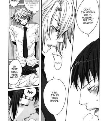[Zerohaku] Hey! Koizumi, Let Me Bite You! – The Melancholy of Haruhi Suzumiya [Eng] – Gay Manga sex 11