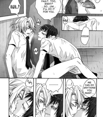 [Zerohaku] Hey! Koizumi, Let Me Bite You! – The Melancholy of Haruhi Suzumiya [Eng] – Gay Manga sex 15