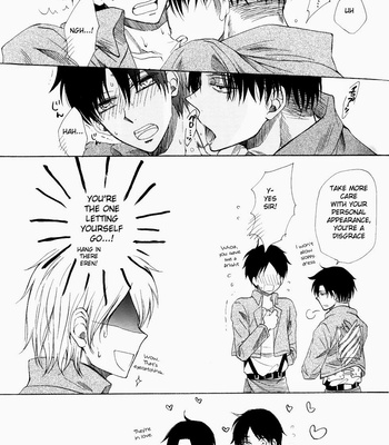 [aqua/Pierre] Shingeki no Kyojin dj – Levi-heichou to Himitsu no Heya [Eng] – Gay Manga sex 17