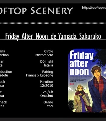 [MICROMACRO] Hetalia dj – Friday After Noon [Fr] – Gay Manga sex 2