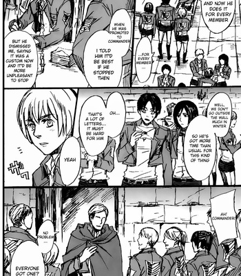 [SOUTH*NOTE] Shingeki no Kyojin dj – Honjitsu wa Seiten nari [Eng] – Gay Manga sex 43