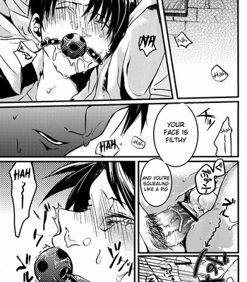 [Chop!! & MORBID+LOVERS] Shingeki no Kyojin dj – Iwayuru Isshu no Bakageta o-Asobi [Eng] – Gay Manga sex 4