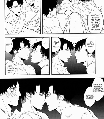 [Chop!! & MORBID+LOVERS] Shingeki no Kyojin dj – Iwayuru Isshu no Bakageta o-Asobi [Eng] – Gay Manga sex 29