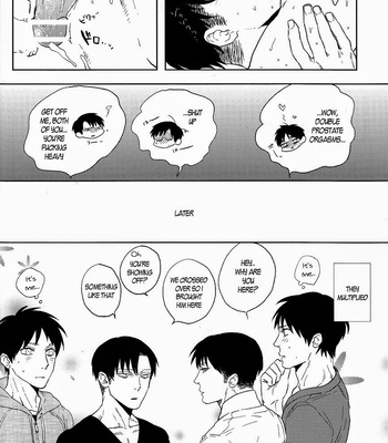 [Chop!! & MORBID+LOVERS] Shingeki no Kyojin dj – Iwayuru Isshu no Bakageta o-Asobi [Eng] – Gay Manga sex 41