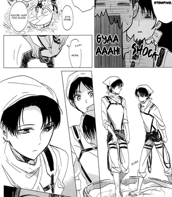 [39614/Karasawa Toshika] Shingeki no Kyojin dj – Heichou to Shinpei no Ichinichi [Eng] – Gay Manga sex 12
