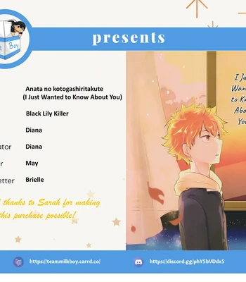 Gay Manga - [Black Lily killer] I Just Wanted to Know About You – Haikyuu!! dj [Eng] – Gay Manga