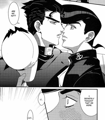 [Tazawa] Wait a minute, Jotaro-san!! – JoJo dj [Eng] – Gay Manga sex 14