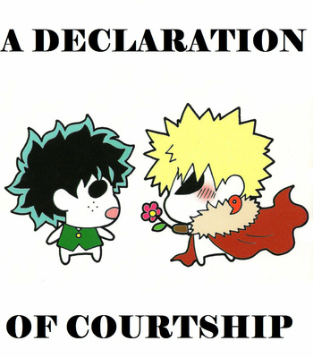 Gay Manga - [Aiko (Roroka)] A declaration of courtship – Boku no hero academia dj [Eng] – Gay Manga