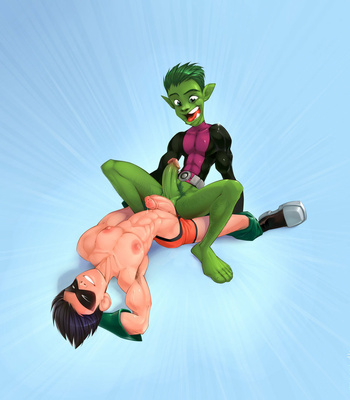 [Yoshka] Robin tops Beast Boy Reward – Gay Manga sex 5