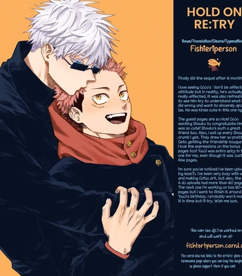 [Honetsukiniku / Niku] HOLD ON RE:TRY – Jujutsu Kaisen dj [Eng] – Gay Manga sex 72