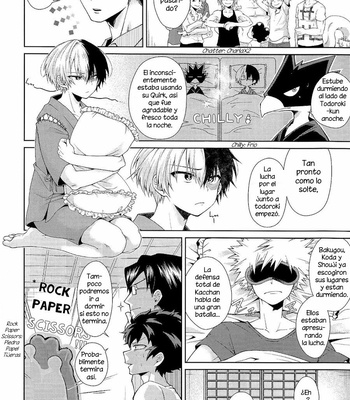 [Sakana Kusai (Sakamei Hamachi)] Yoru wa Mijikashi Koiseyo Shounen – Boku no Hero Academia dj [Español] – Gay Manga sex 6