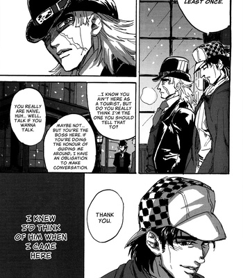 [Shippo to Kiseri/ Kotobukimaru] In A Lamp Black Town – JoJo dj [Eng] – Gay Manga sex 8