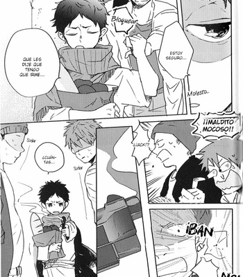 [Sakamoto] Nakimushi Shounen to Seinen Shoko 3 – Haikyuu!! dj [Esp] – Gay Manga sex 34
