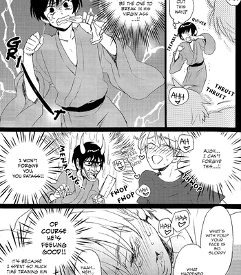 [Spira Mirabilis] Hetalia dj – The Eyebrows, The Fatass, and The Old Man Locked in a Grapple Remastered [Eng] – Gay Manga sex 15