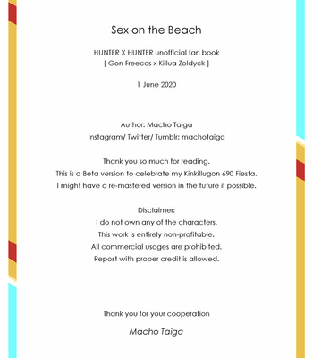 [Macho Taiga] Sex on the Beach – Hunter X Hunter dj [Eng] – Gay Manga sex 13