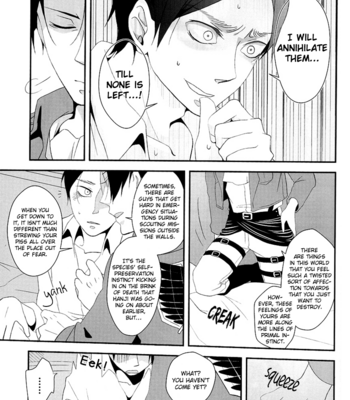 [VERITE/ HARAI Hana] Falling into the Dim, Gloomy Abyss Every Night – Shingeki no Kyojin dj [Eng] – Gay Manga sex 12