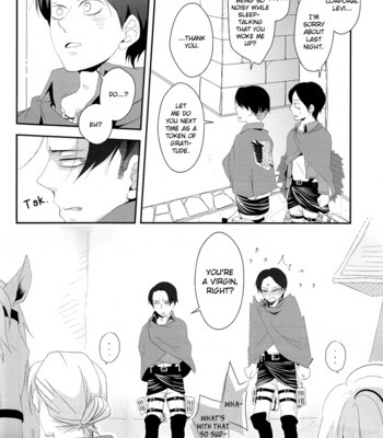 [VERITE/ HARAI Hana] Falling into the Dim, Gloomy Abyss Every Night – Shingeki no Kyojin dj [Eng] – Gay Manga sex 19
