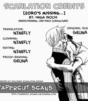 [Ichioku/ HAGA Inochi] Zoro’s Missing – One Piece dj [Eng] – Gay Manga sex 7