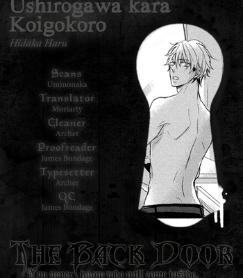 Gay Manga - [HIDAKA Haru] Ushirogawa kara Koigokoro [Eng] – Gay Manga