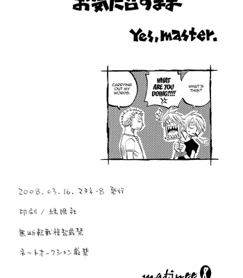 [Hachimaru/ Saruya Hachi] Yes Master – One Piece dj [Eng] – Gay Manga sex 28