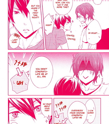 [Sansyokusabo/ Tamagawa Uta] Birthday 0630 – Free! dj [Eng] – Gay Manga sex 11
