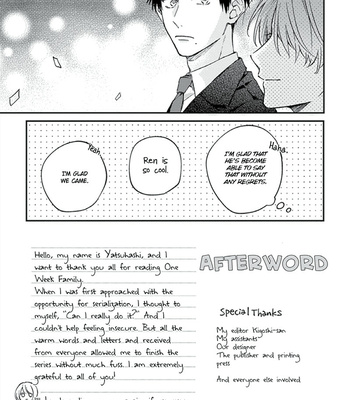 [Yatsuhashi] One Week Family [Eng] – Gay Manga sex 192