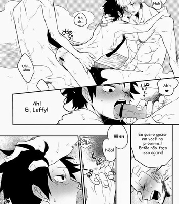 [Kokoronashi K (Moke)] One Piece dj – Monster Trio In The Bath [Pt-Br] – Gay Manga sex 21