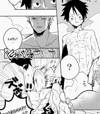 [Kokoronashi K (Moke)] One Piece dj – Monster Trio In The Bath [Pt-Br] – Gay Manga sex 6