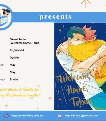 Gay Manga - [RH (Warabi)] Okaeri Tobio – Haikyuu!! dj [Eng] – Gay Manga