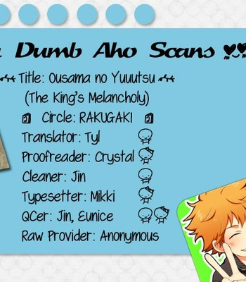 [RAKUGAKI (Megumi)] Ousama no Yuutsu | The King’s Melancholy – Haikyuu!! dj [Eng] – Gay Manga thumbnail 001