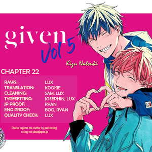 [KIZU Natsuki] Given – Vol.04 (update c.24) [Eng] – Gay Manga sex 165