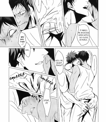 [Kiminama/ Rokuro] Kuroko no Basuke dj – Chikan Densha (Molester Train) [Eng] – Gay Manga sex 6