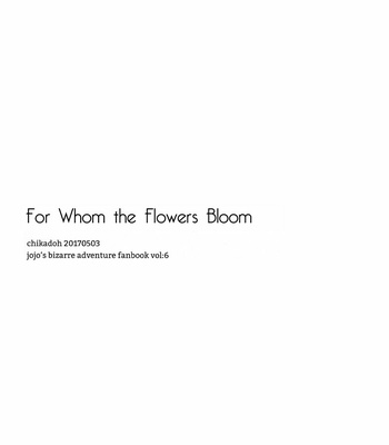 [Chikadoh (Halco)] For Whom the Flowers Bloom – Jojo dj [Eng] – Gay Manga sex 8