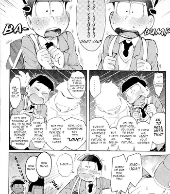 [Momoiro-netsuduki (Kisaki Nana)] Our future seen in blue light effects is – Osomatsu-San dj [Eng] – Gay Manga sex 9