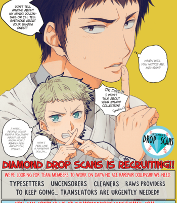 [Daidai CULLACINO (Amema)] Diamond no Ace dj – Nightfall: Friends With Benefits FuruSawa [Eng] – Gay Manga sex 2