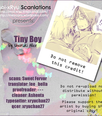 [Usonaki Alice (ICHI Kotoko)] Tiny Boy – Katekyo Hitman Reborn! dj [Eng] – Gay Manga thumbnail 001